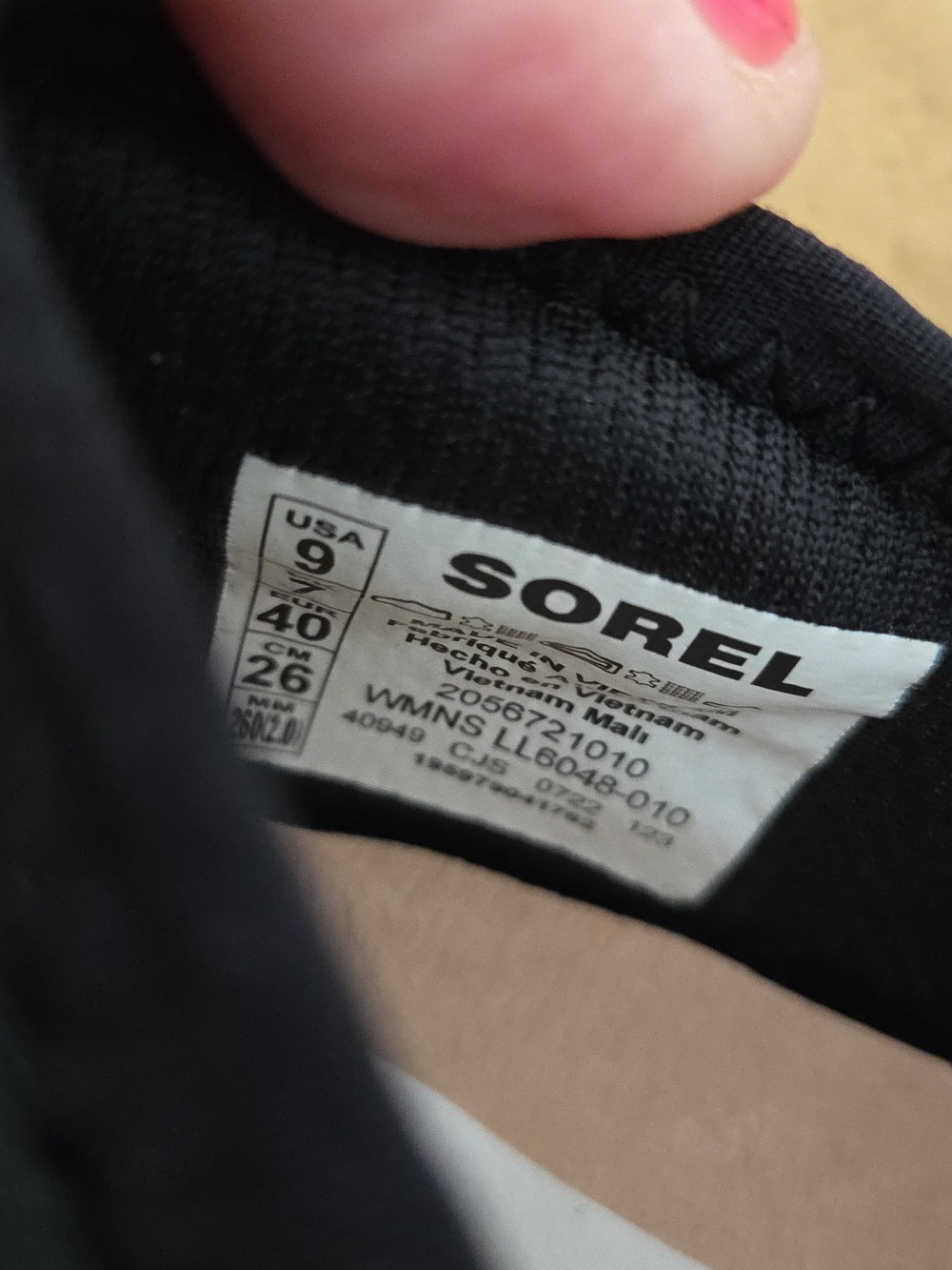 NWT! Sorel Kinetic Msrp$149 Impa Black Sea Tennis Shoes - Picture 9 of 9